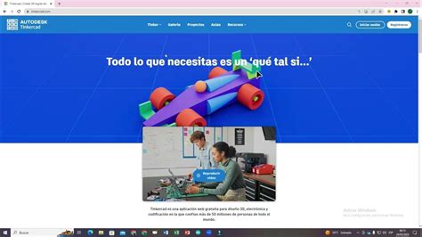 tinkercad inicio de sesión.